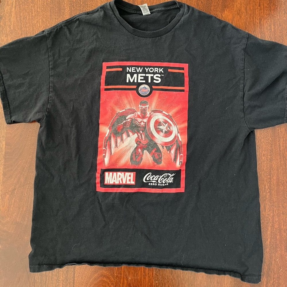 NY Mets X Marvel Captain America X Coca-Cola Limited Edition T-Shirt Men’s XL